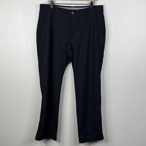 Under Armour Men's 36x32 Golf Pants Black Relaxed Fit Straight Leg Performance